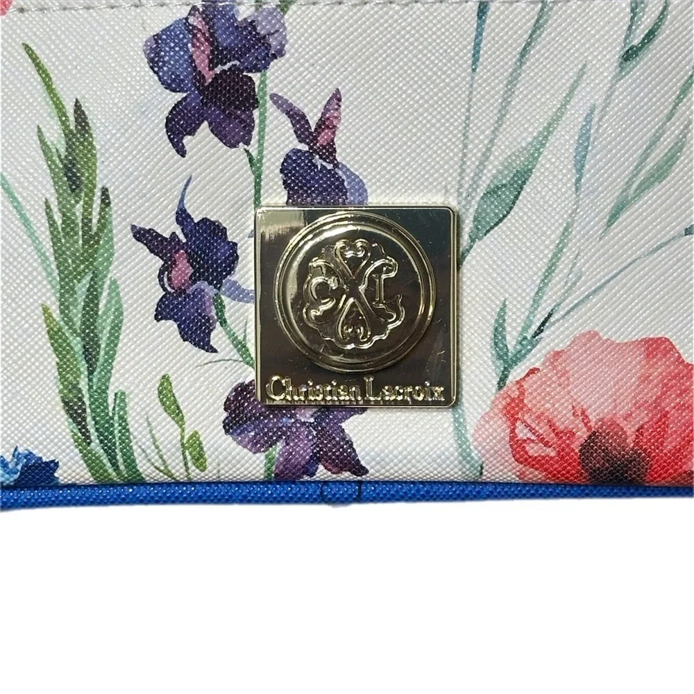 Christian Lacroix NWOT Floral Cosmetic Bag Beauty Travel Case